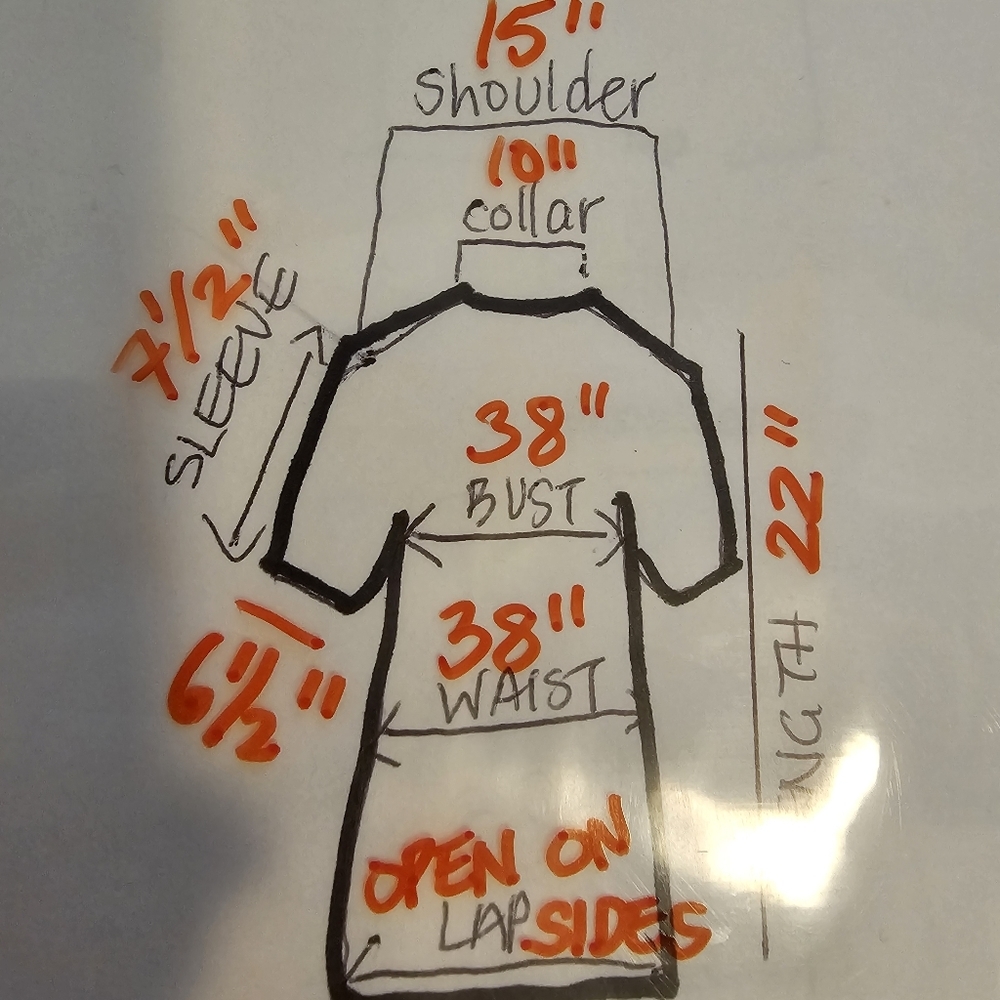 Zara Short Sleeve Contrast Side Slit Lightweight Blouse - Picture 12 of 12